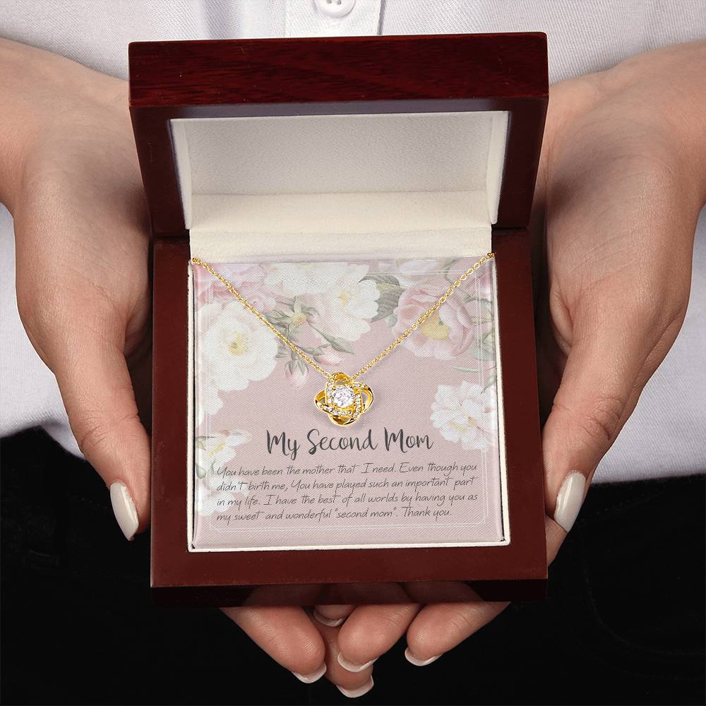 To My Second Mom - Love Knot Necklace