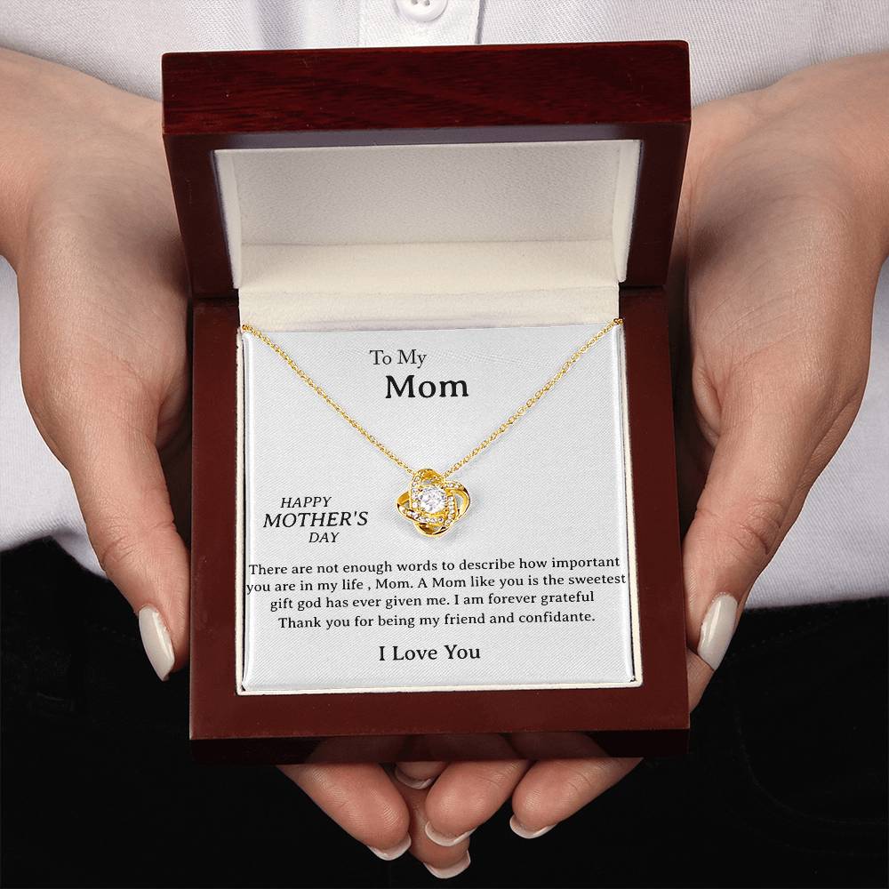 Perfect Gift for Mother - Love Knot Necklace