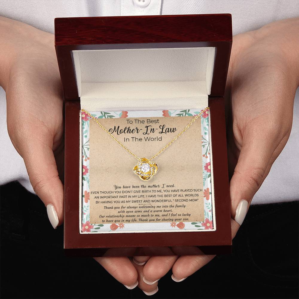 (Almost Gone) Gift for Mother-In-Law - My Sweet and Wonderful "Second Mom" - Love Knot