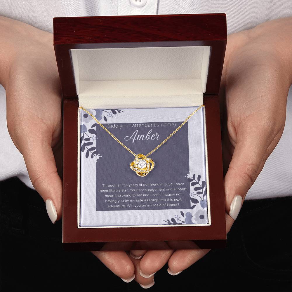 Customizable Maid of Honor Gift Card