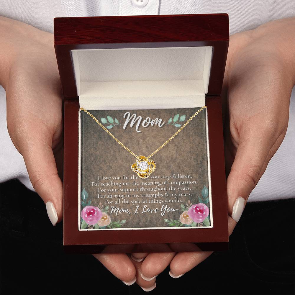 A Unique Gift for Your Mom - Love Knot Necklace