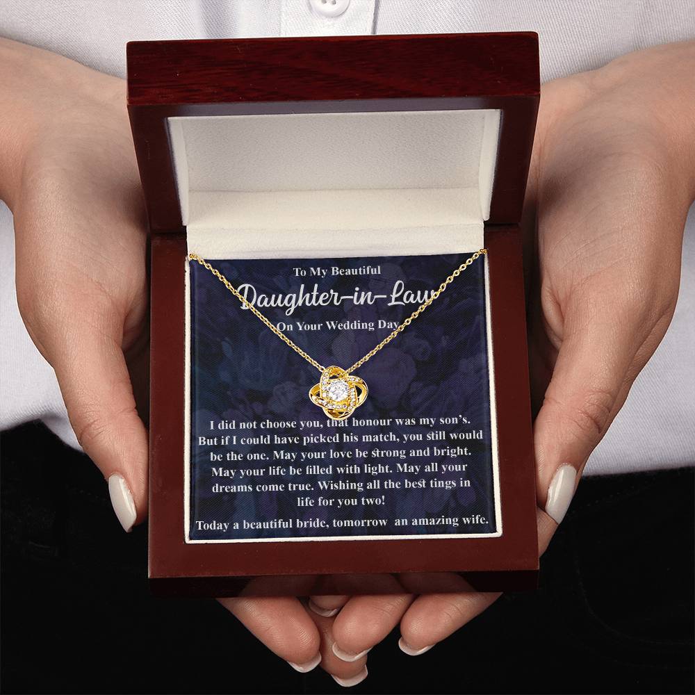 To My Daughter in Law - Blessing, Welcome to Our Family - Necklace