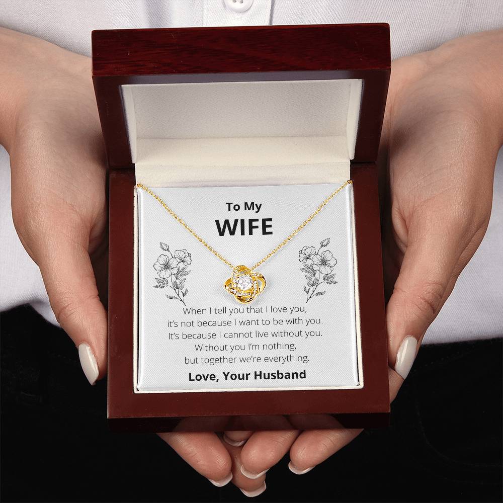 To My Wife: Together We're Everything - Necklace