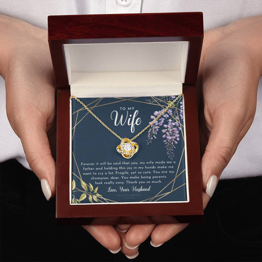 Postpartum Gift for Wife, Gift for Wife Post Pregnancy, Becoming a Mother Gift, Gift for Wife Birth, Wife After Pregnancy Necklace, Wife Becoming a Mom