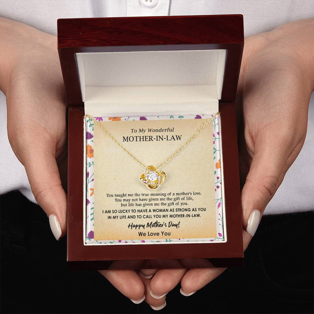 (Almost Gone) Gift for Mother-In-Law - Lucky to Have You - Love Knot
