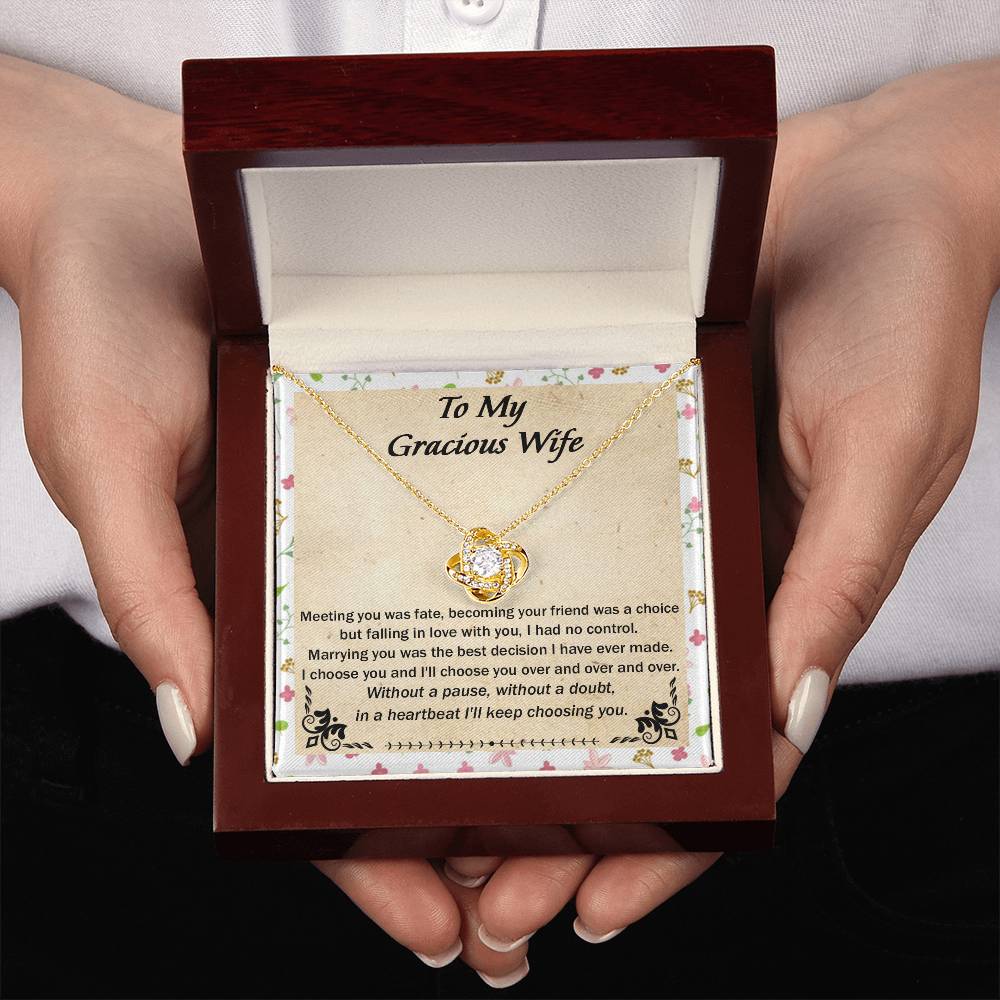(Almost Gone) Gift for Wife - Meeting You Was Fate - Love Knot