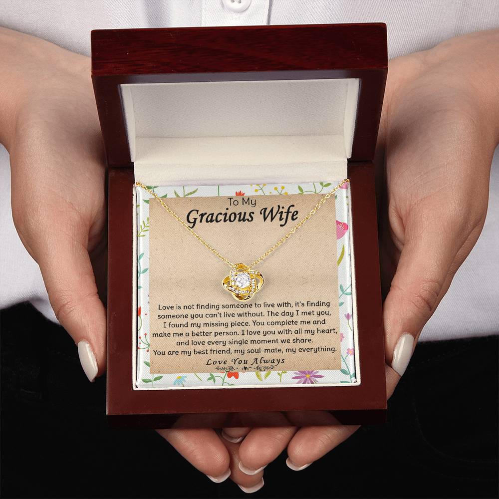 (Almost Gone) Gift for Wife - Can't Live Without - Love Knot