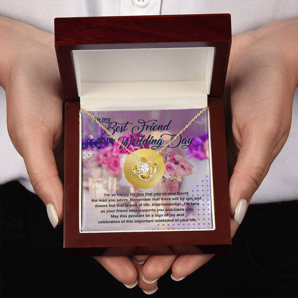 Wedding Gift for Bride, Best Friend Gift on Her Wedding Day, Best Friend to Bride Gift, Friend of the Bride Necklace, Bride Jewelry for Wedding Day