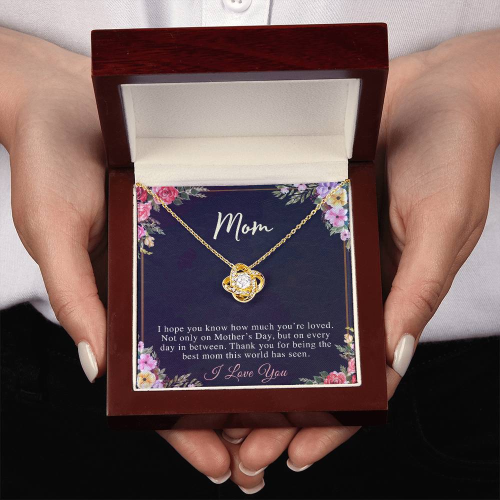 (Almost Sold Out) to My Mom - Love Knot Necklace - Perfect Gift for Mothers Day