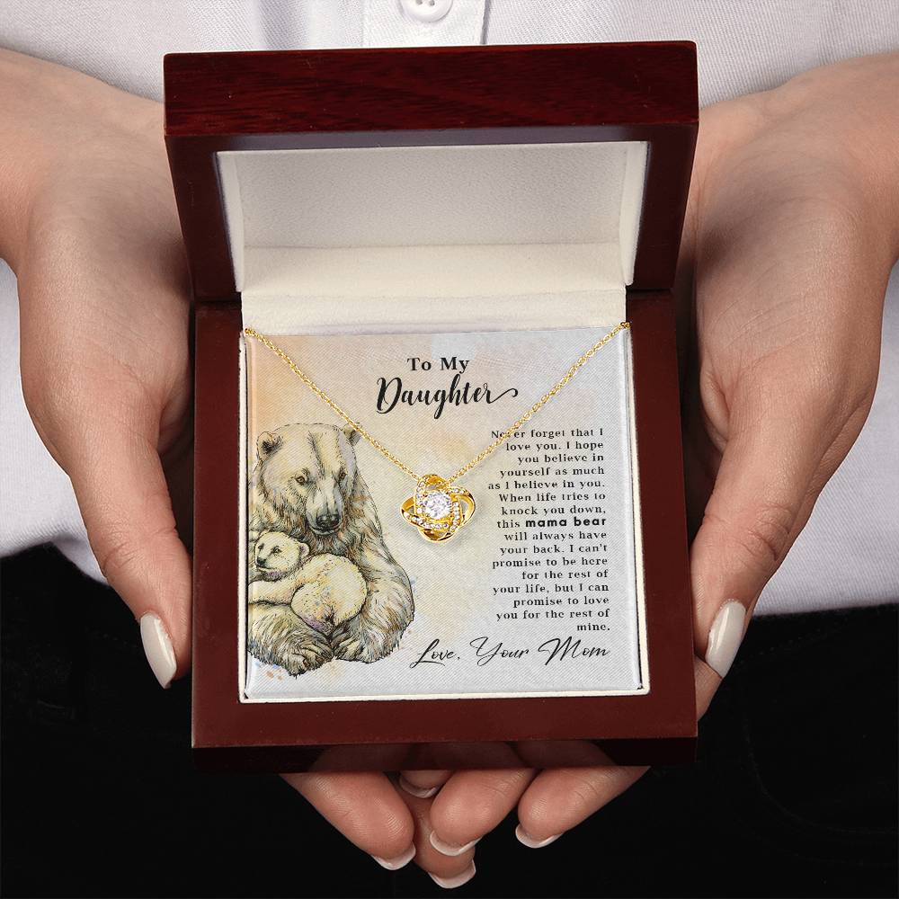 To My Daughter - Mama Bear - Necklace