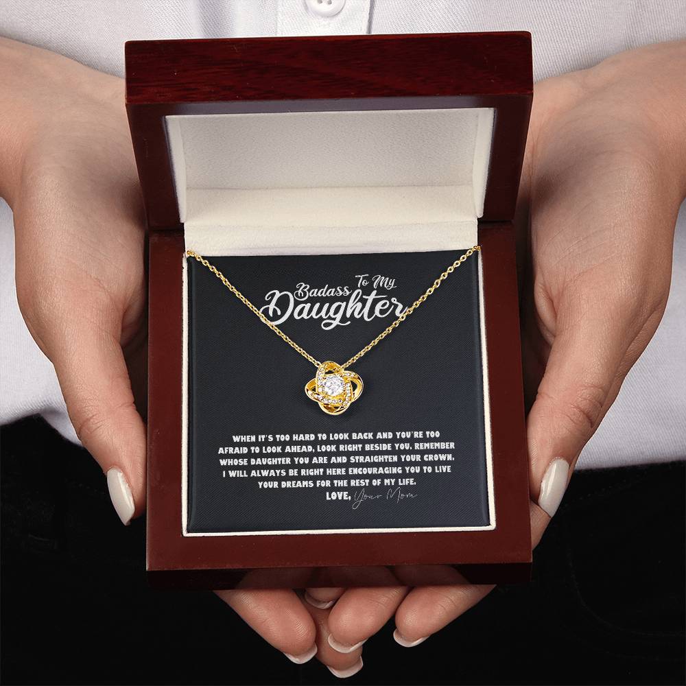 Daughter Necklace - Mother Daughter Jewelry Gift, Daughter Wedding Gift, Graduation, Birthday, Meaningful Interlocking Necklace for Daughter