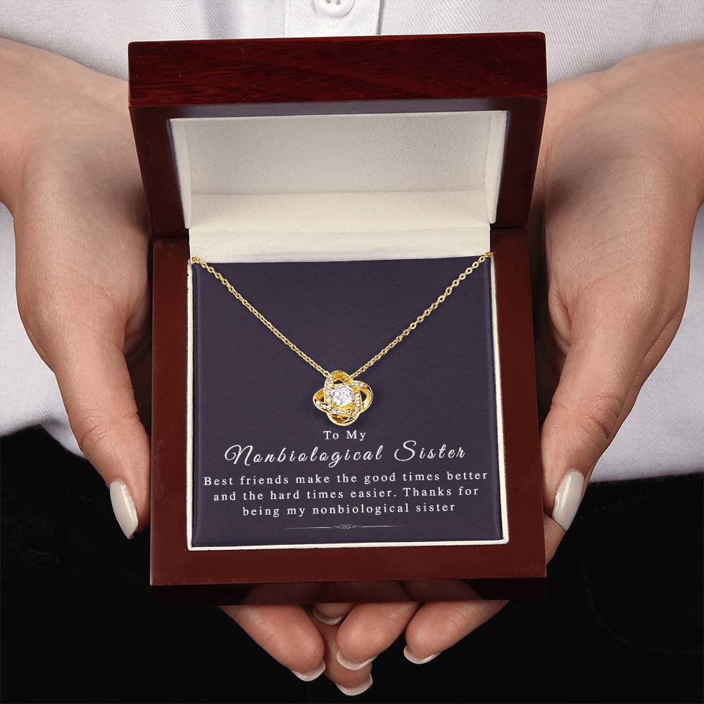 Nonbiological Sister - Friendship Knot Necklace - the Perfect Gift for Bffs (Almost Sold Out)