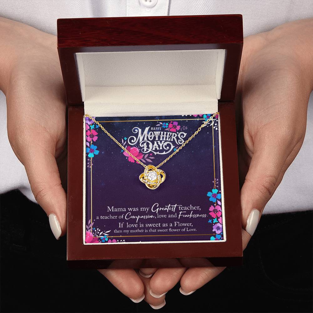 Happy Mother's Day - Love Knot Necklace - Greatest Teacher
