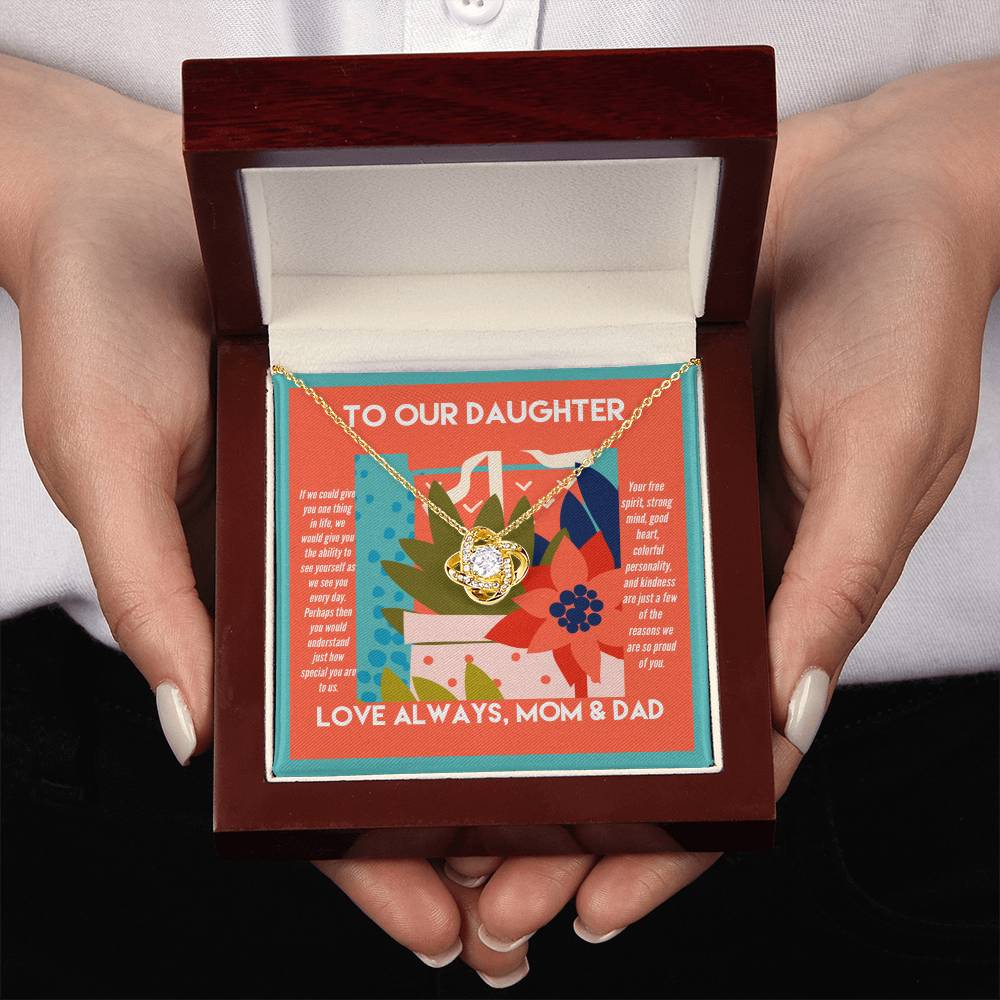 To Our Daughter We Are So Proud of You Necklace