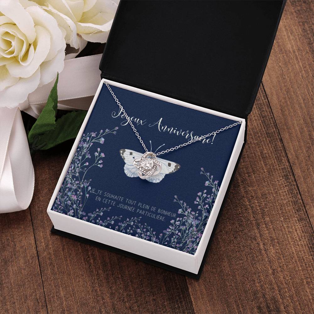 Joyeux Anniversaire Necklace | Personalized Birthday Gift | Birthday Necklace for French Mother | Birthday Necklace for French Girl Friend
