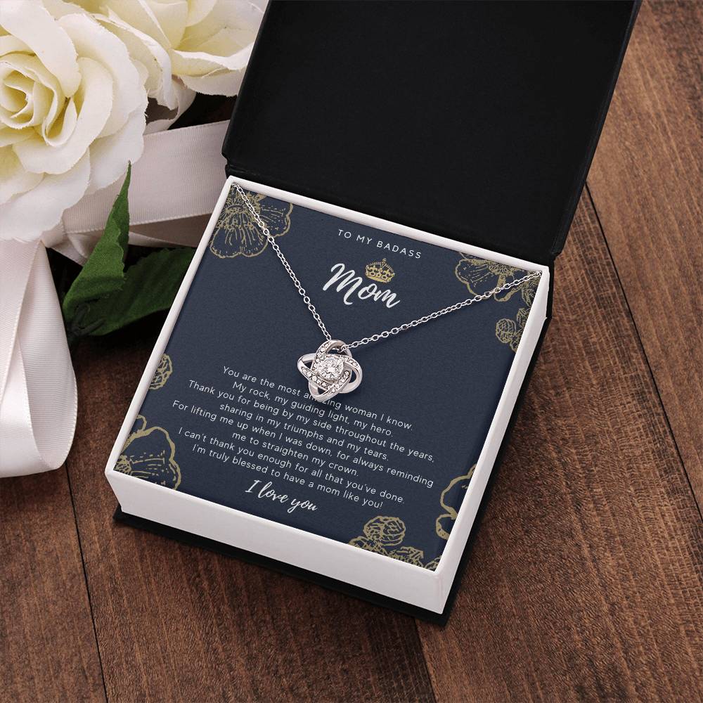 To My Badass Mom Necklace