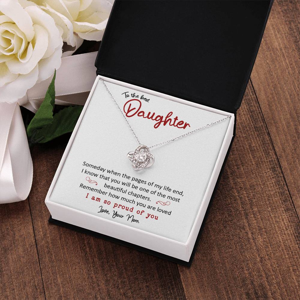 To the Best Daughter - Love Knot Necklace
