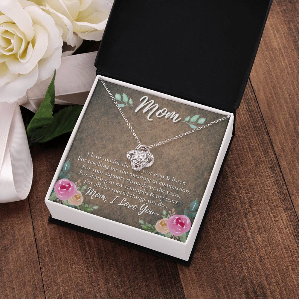 A Unique Gift for Your Mom - Love Knot Necklace