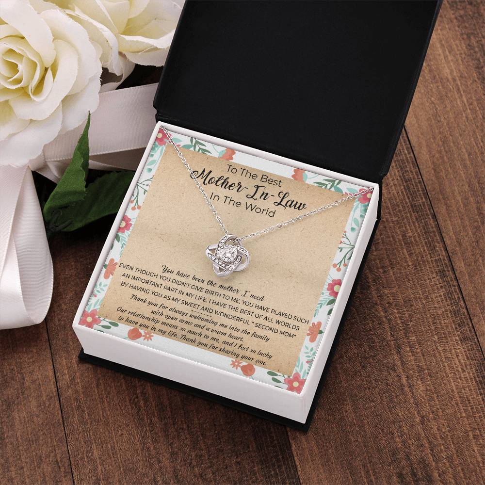 (Almost Gone) Gift for Mother-In-Law - My Sweet and Wonderful "Second Mom" - Love Knot
