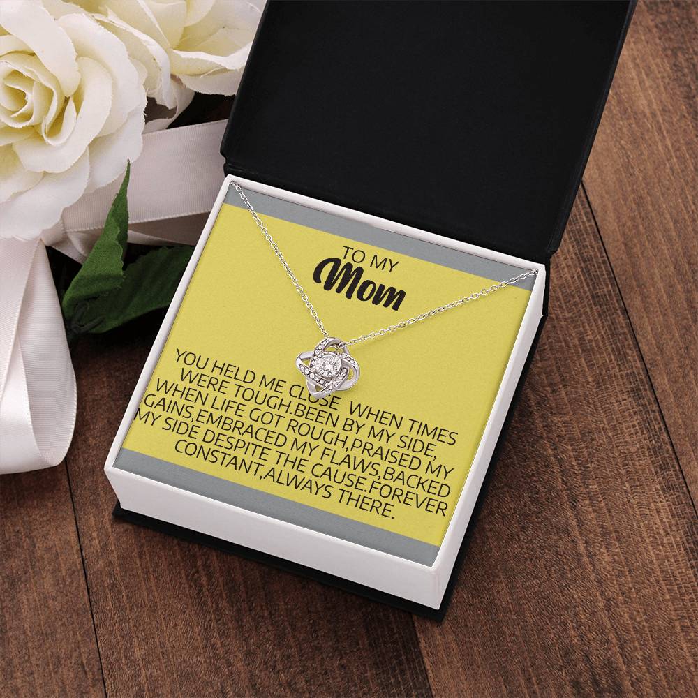 (Almost Gone) Held Me Close- Mom Necklace