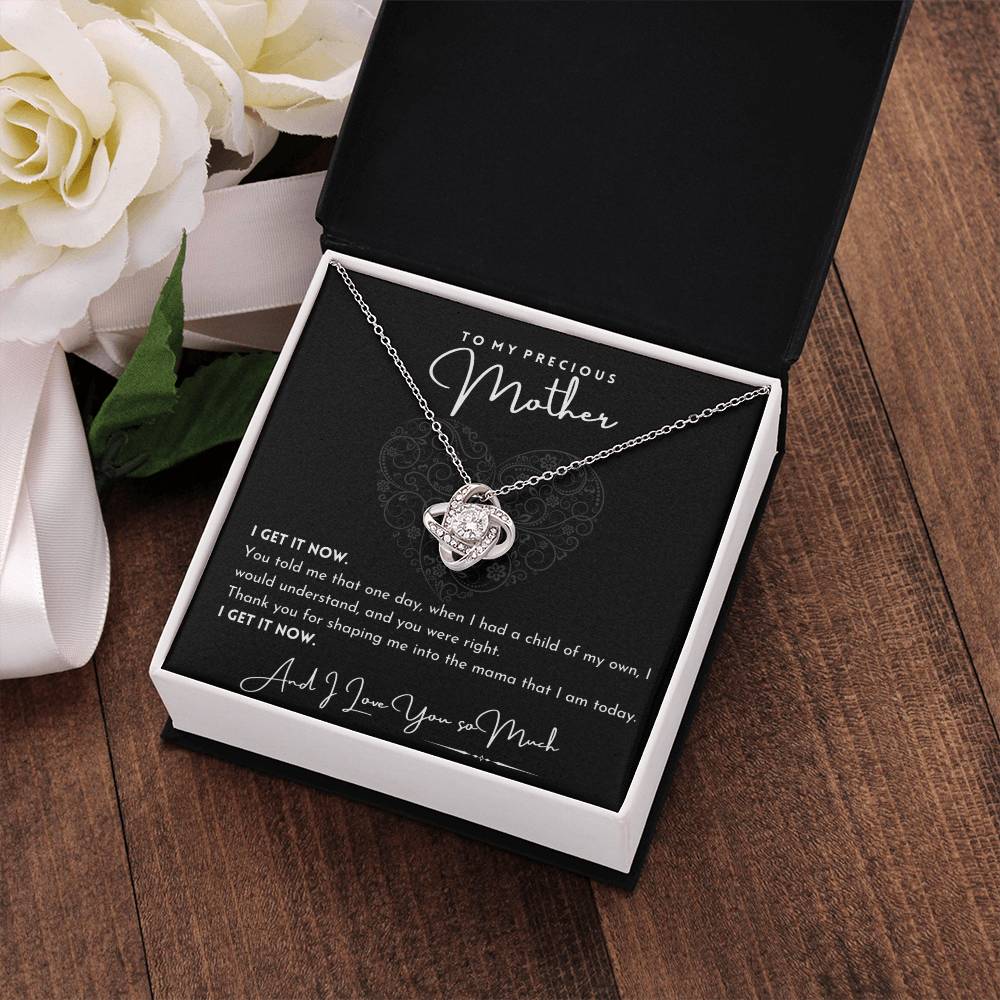 To My Precious Mother (Grandmother) Love Knot Necklace