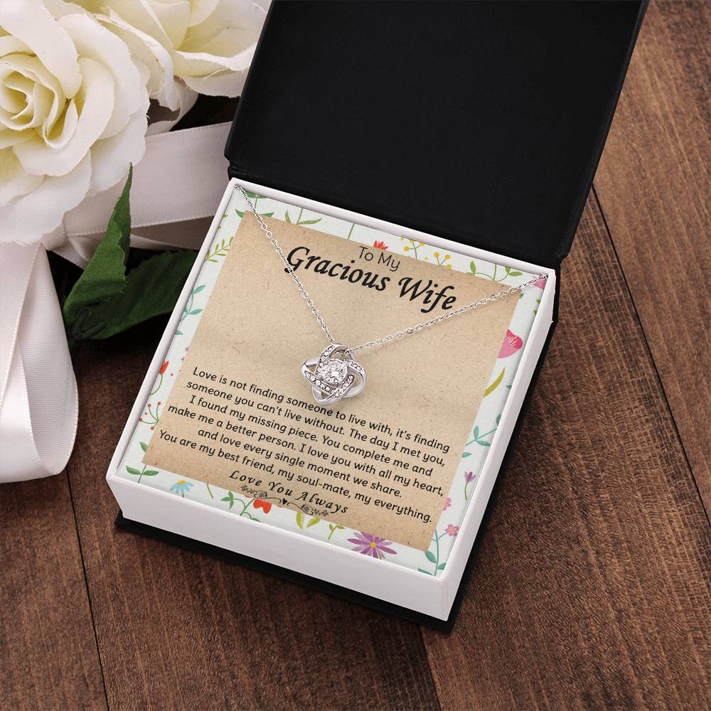 (Almost Gone) Gift for Wife - Can't Live Without - Love Knot
