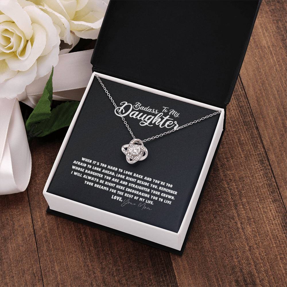 Daughter Necklace - Mother Daughter Jewelry Gift, Daughter Wedding Gift, Graduation, Birthday, Meaningful Interlocking Necklace for Daughter