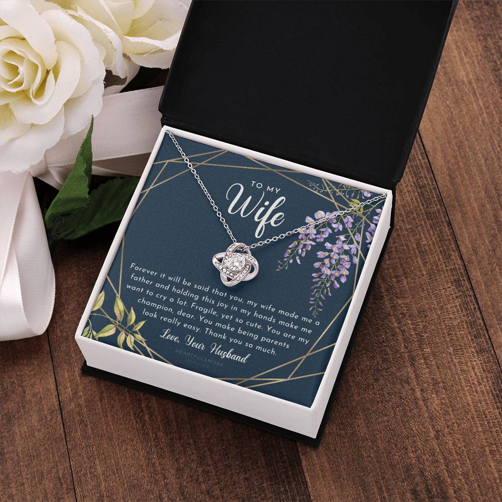 Postpartum Gift for Wife, Gift for Wife Post Pregnancy, Becoming a Mother Gift, Gift for Wife Birth, Wife After Pregnancy Necklace, Wife Becoming a Mom