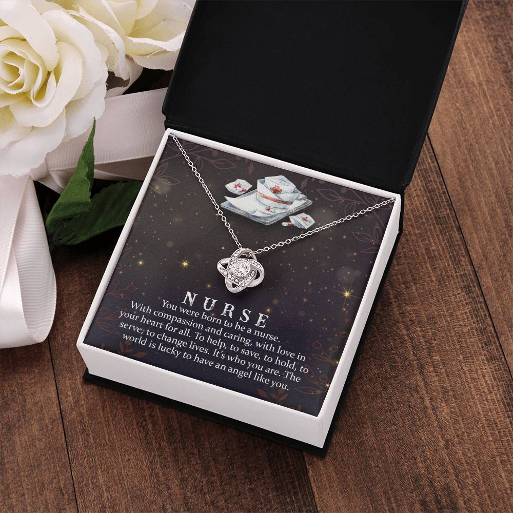 Nurse Crystal Pendant Necklace