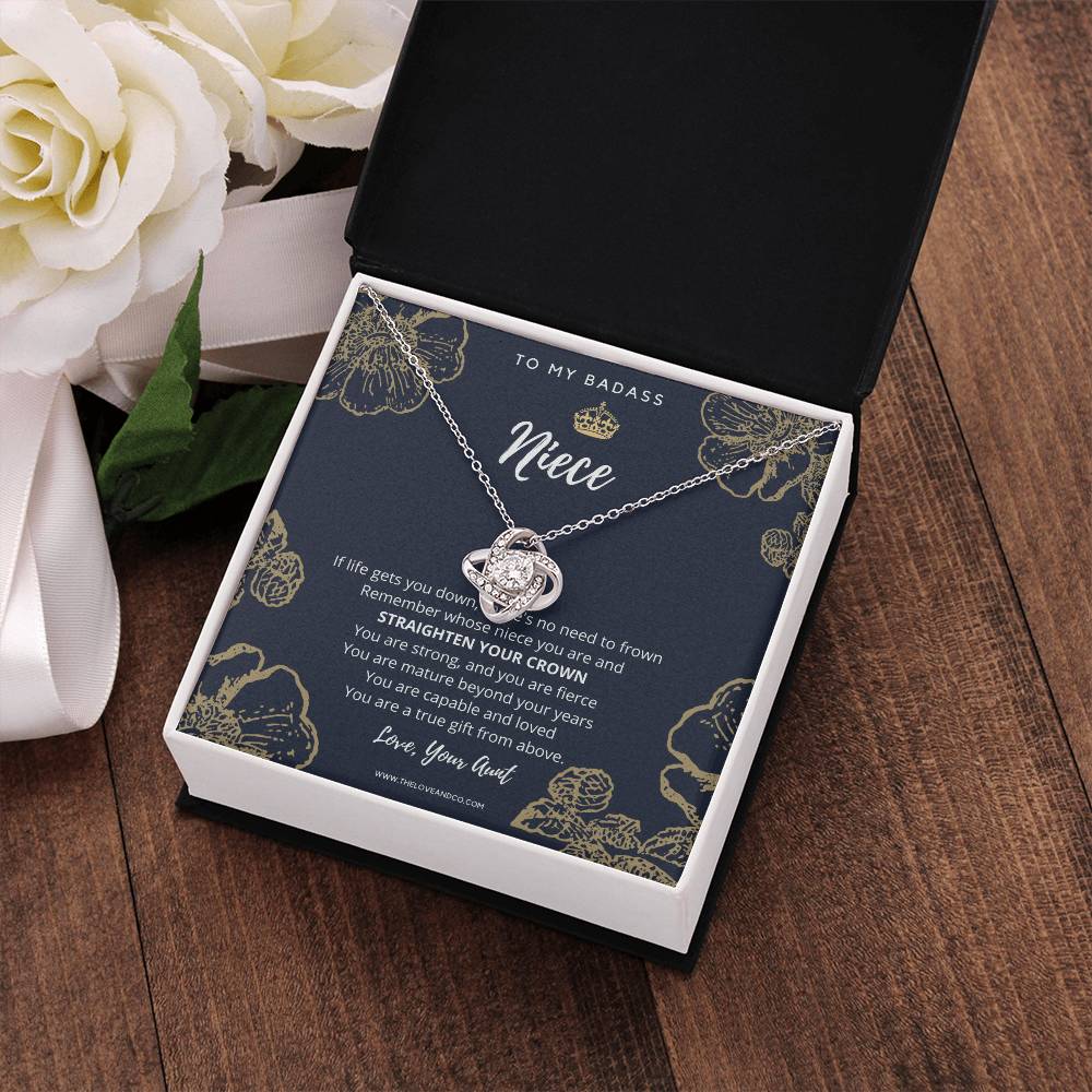 To My Badass Niece Love Your Aunt Necklace