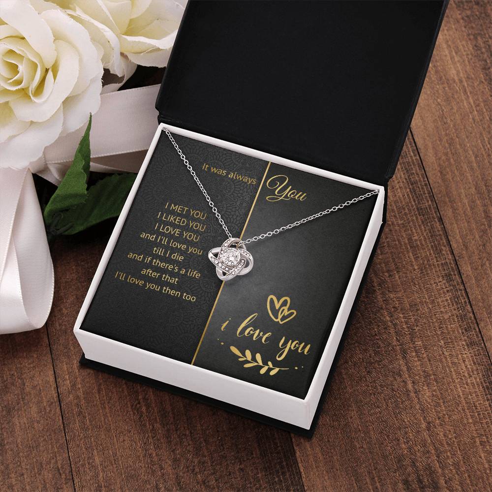 It Was Always You Knot Necklace