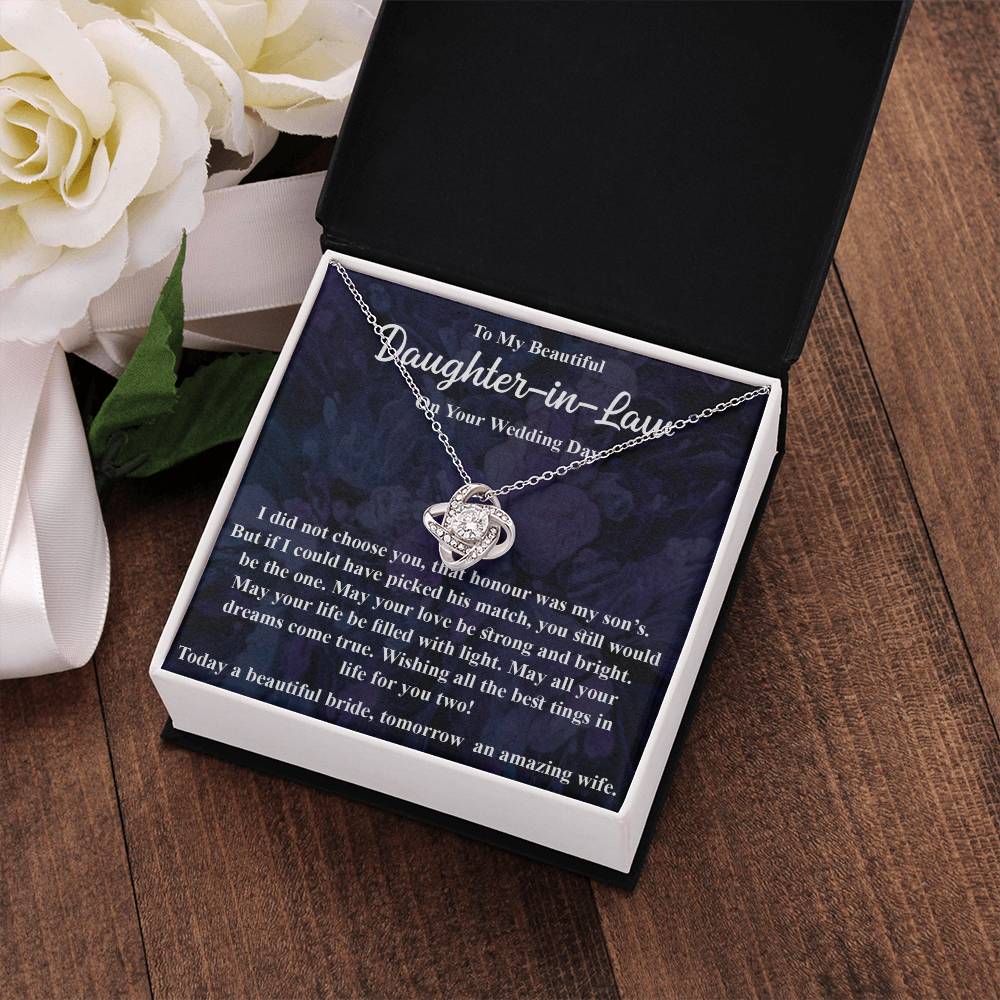 To My Daughter in Law - Blessing, Welcome to Our Family - Necklace