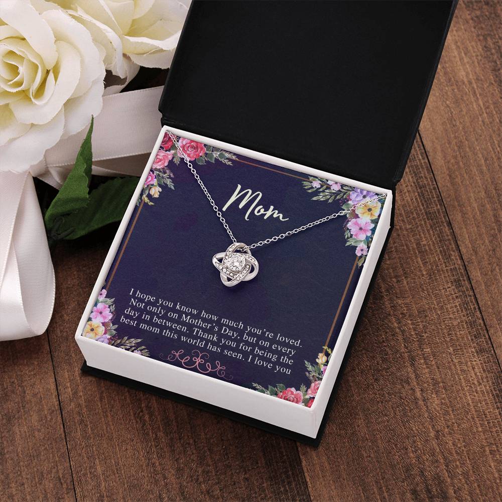 (Almost Sold Out) to My Mom - Love Knot Necklace - Perfect Gift for Mothers Day