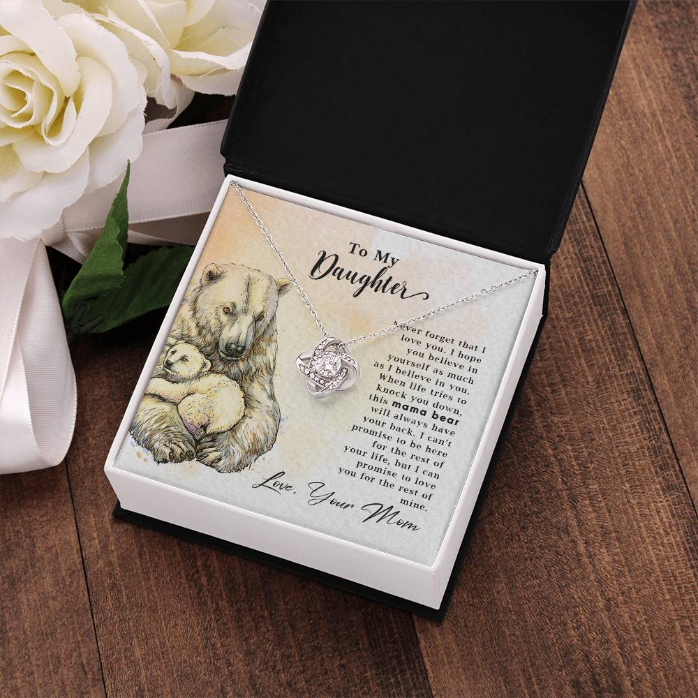 To My Daughter - Mama Bear - Necklace