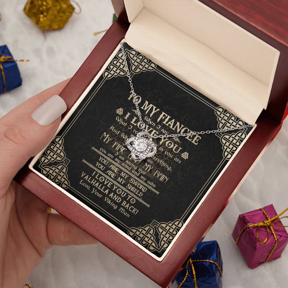 To My Shieldmaiden Necklace, Gift for Viking Fiancee