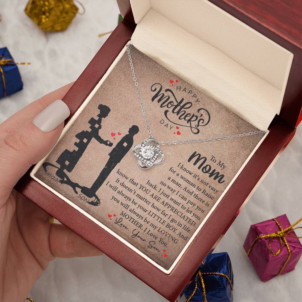 My Loving Mother | Love Knot Necklace Mother's Day Gift