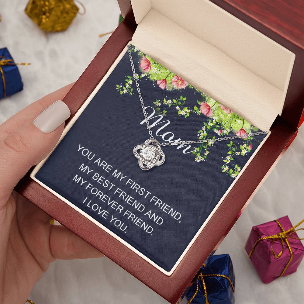 Necklace Gift for Mom • Mother's Day Gift • Birthday Gift for Mom • Mom Gift From Daughter • Mom Gift From Son • Mothers Day Love Knot Necklace