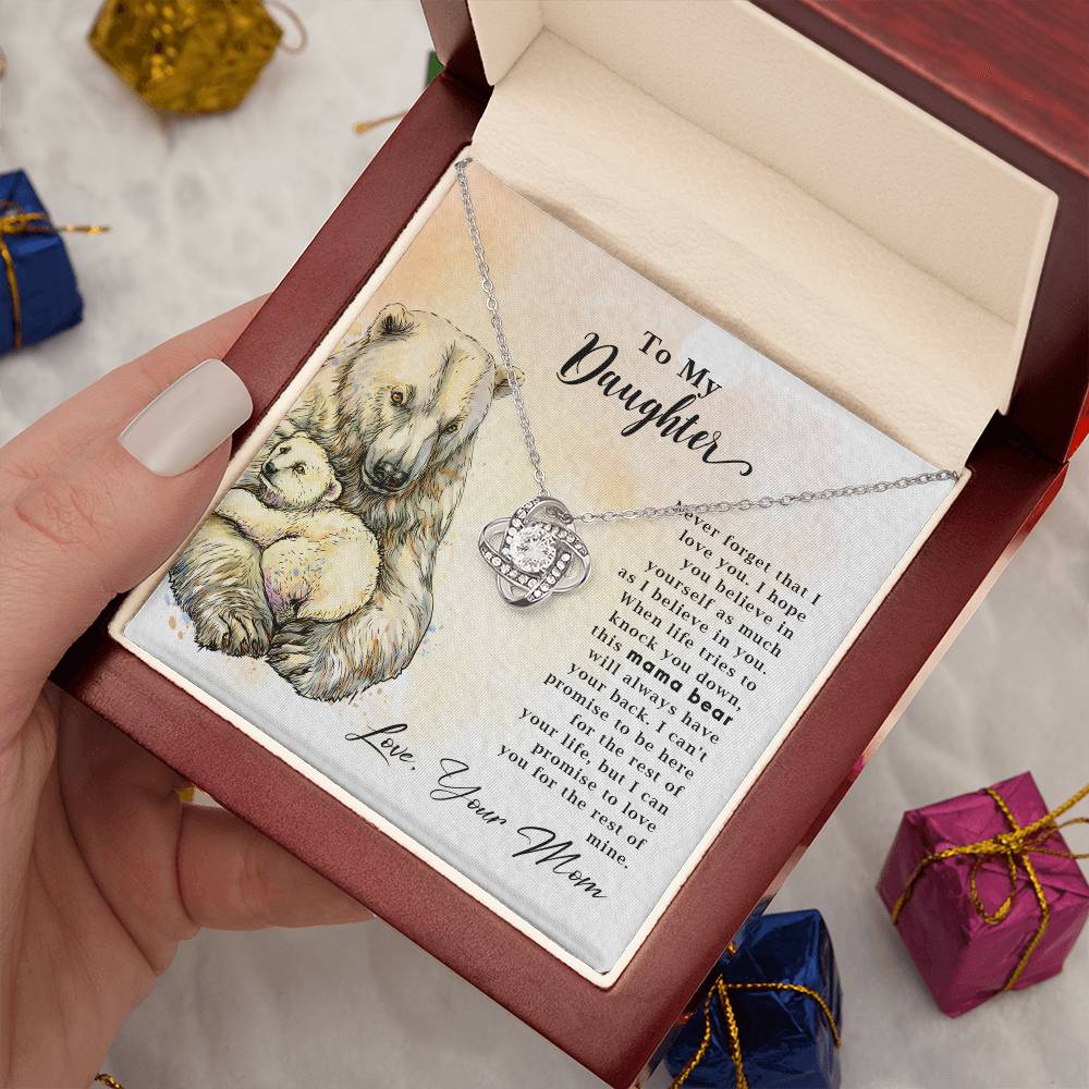 To My Daughter - Mama Bear - Necklace