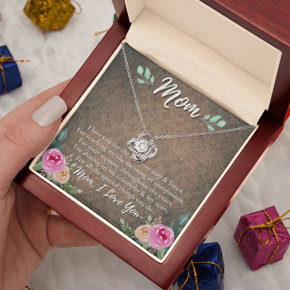 A Unique Gift for Your Mom - Love Knot Necklace
