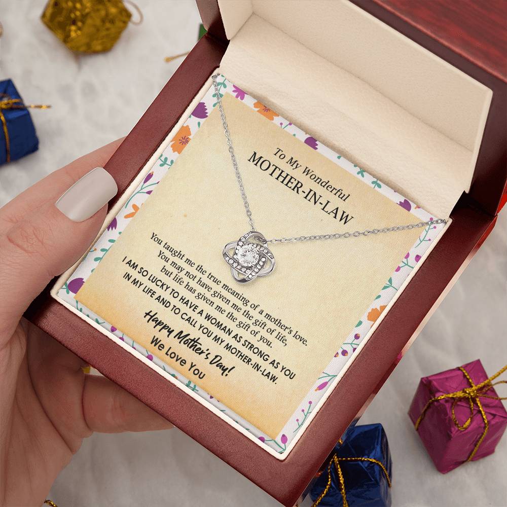 (Almost Gone) Gift for Mother-In-Law - Lucky to Have You - Love Knot