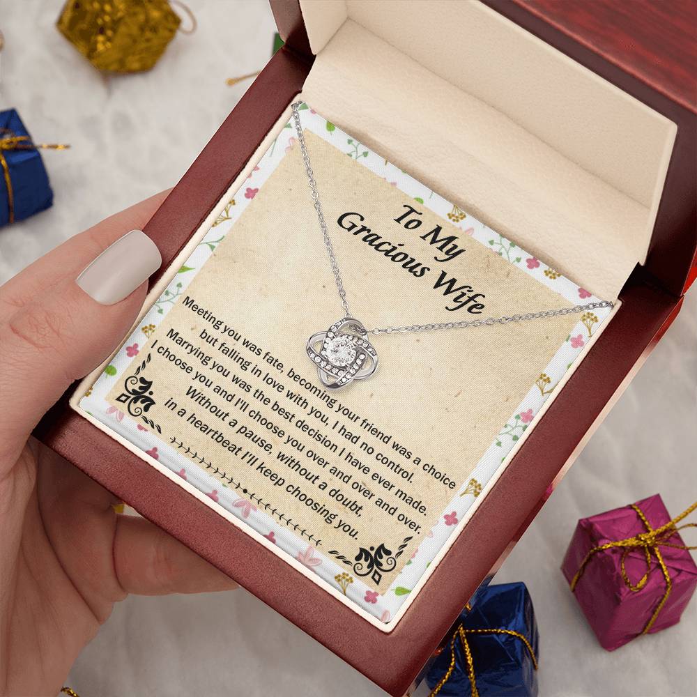 (Almost Gone) Gift for Wife - Meeting You Was Fate - Love Knot