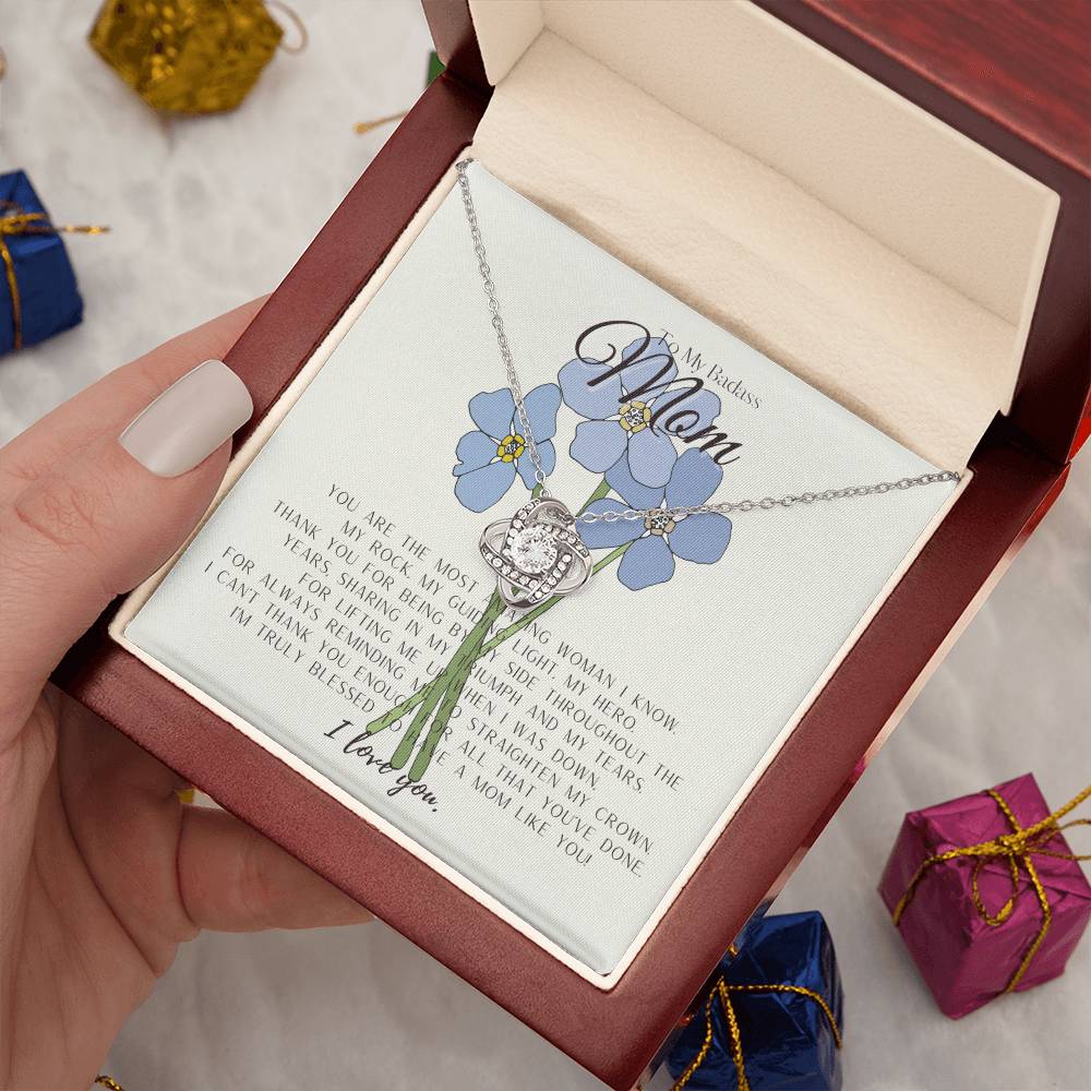 To My Badass Mom Necklace | Badass Mom Gift | Mother’s Day Gift | Birthday Gift | Gift From Daughter | Gift From Son | Birthday Gift for Mom | Birthday Necklace for Mom