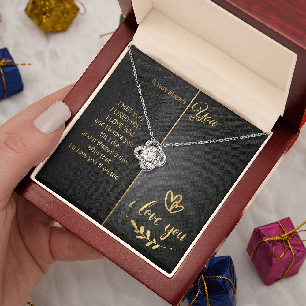 It Was Always You Knot Necklace