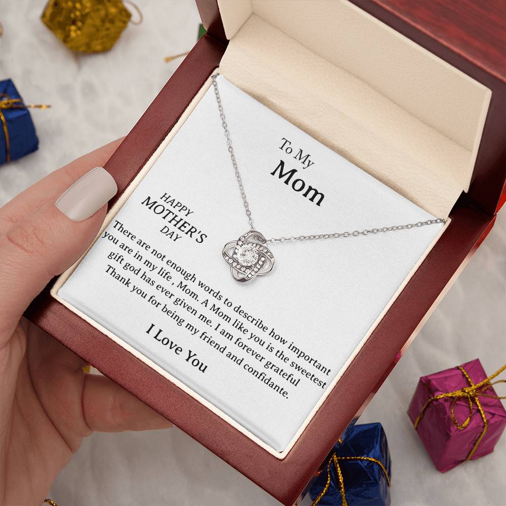 Perfect Gift for Mother - Love Knot Necklace