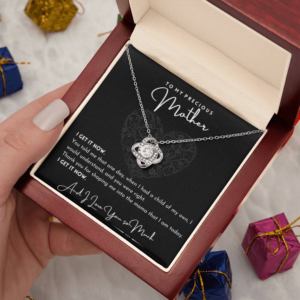 To My Precious Mother (Grandmother) Love Knot Necklace