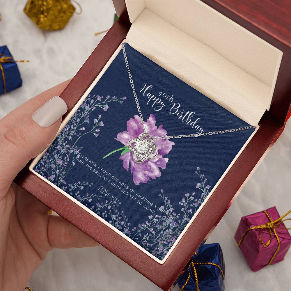 40th Birthday Gifts for Women | Necklace for Her | 4 Decade Jewelry | 40 Years Old | Best Friend Gift | 40th Birthday Gift Necklace | Birthday Gift | Jewelry Gift for Her