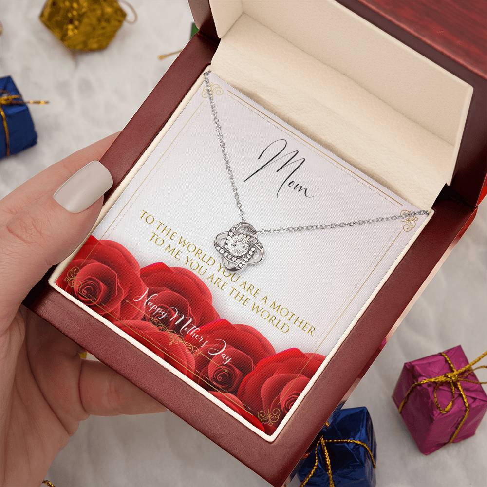Happy Mother´s Day Love Knot Necklace