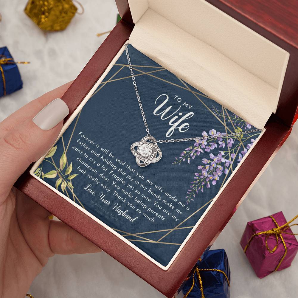 Postpartum Gift for Wife, Gift for Wife Post Pregnancy, Becoming a Mother Gift, Gift for Wife Birth, Wife After Pregnancy Necklace, Wife Becoming a Mom