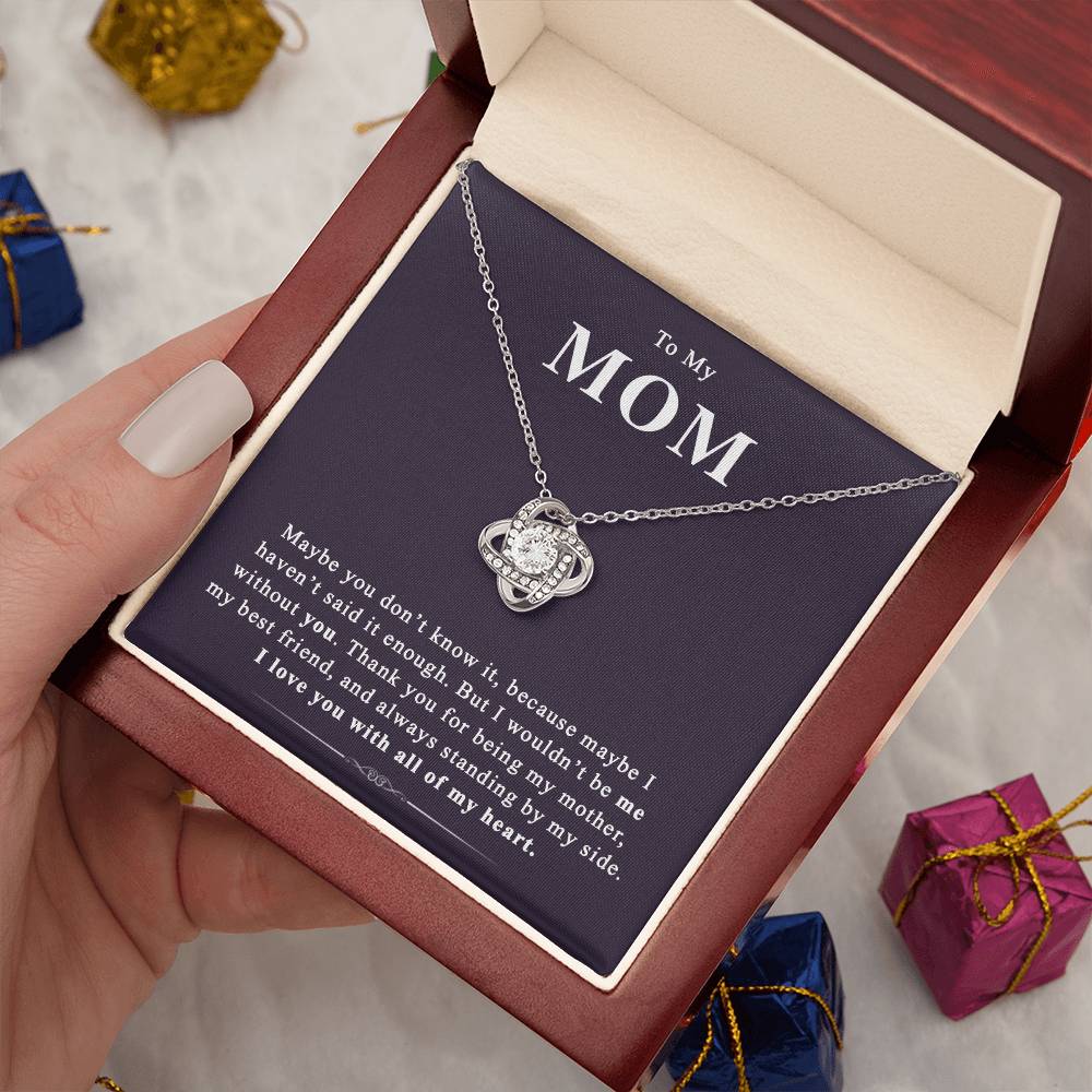 (Almost Sold Out) to My Mom - Love Knot Necklace - Perfect Gift for Mothers Day