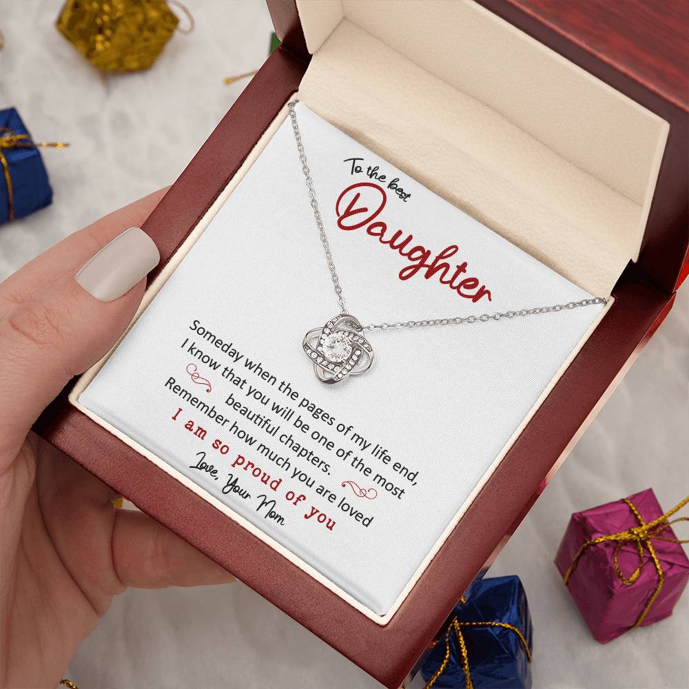 To the Best Daughter - Love Knot Necklace